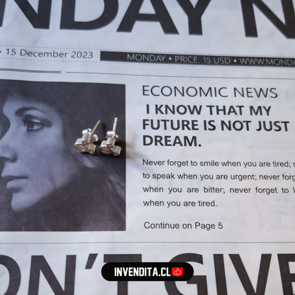 Aros de plata 925 diseño Mickey Mouse de circones