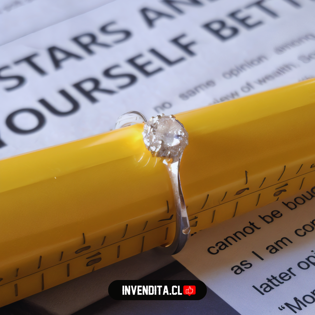 Anillo de plata 925 estilo capullo con circón