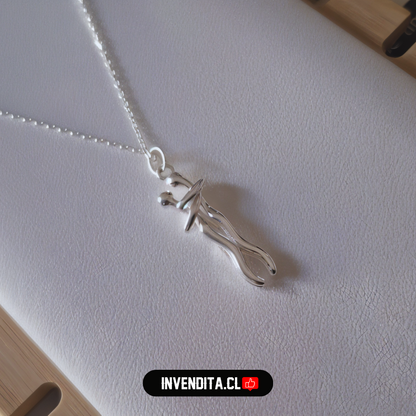 Collar de plata 925 abrazo infinito