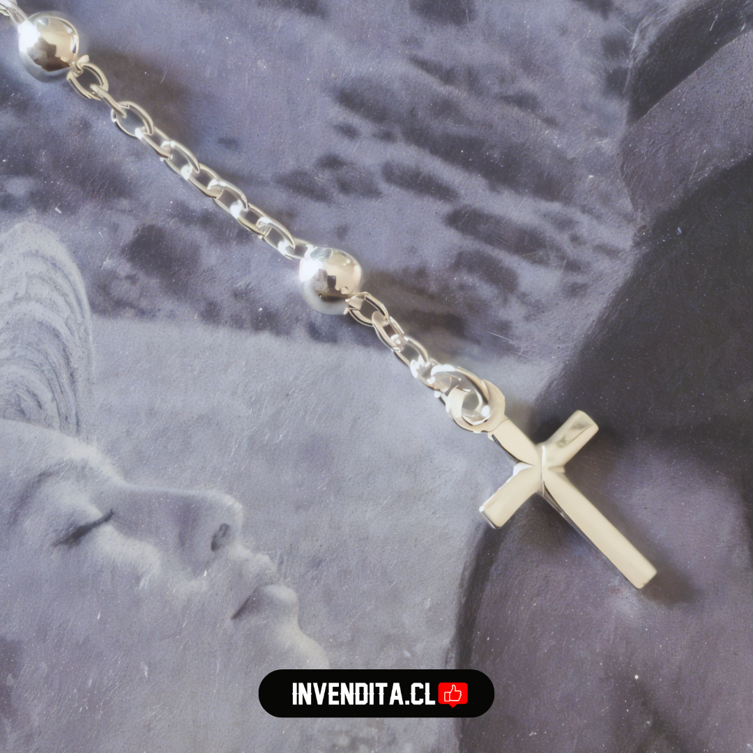 Pulsera de Plata 925 denario de la virgen de los rayos milagrosa
