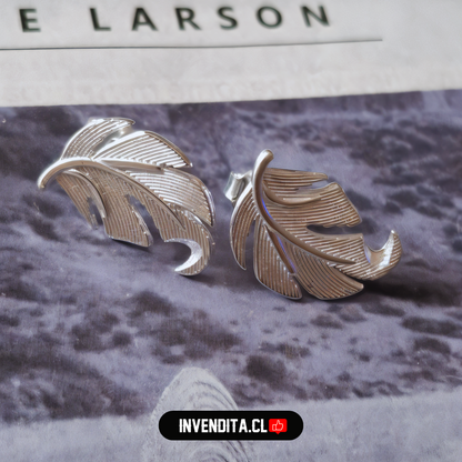 Aros enchapados en plata placa de hoja