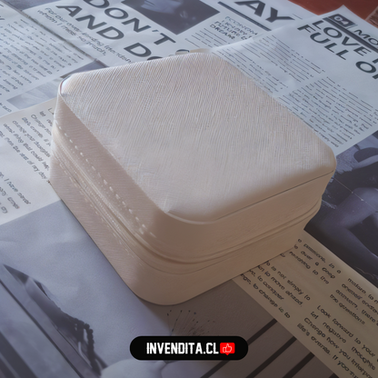 Joyero mixto cuadrado blanco
