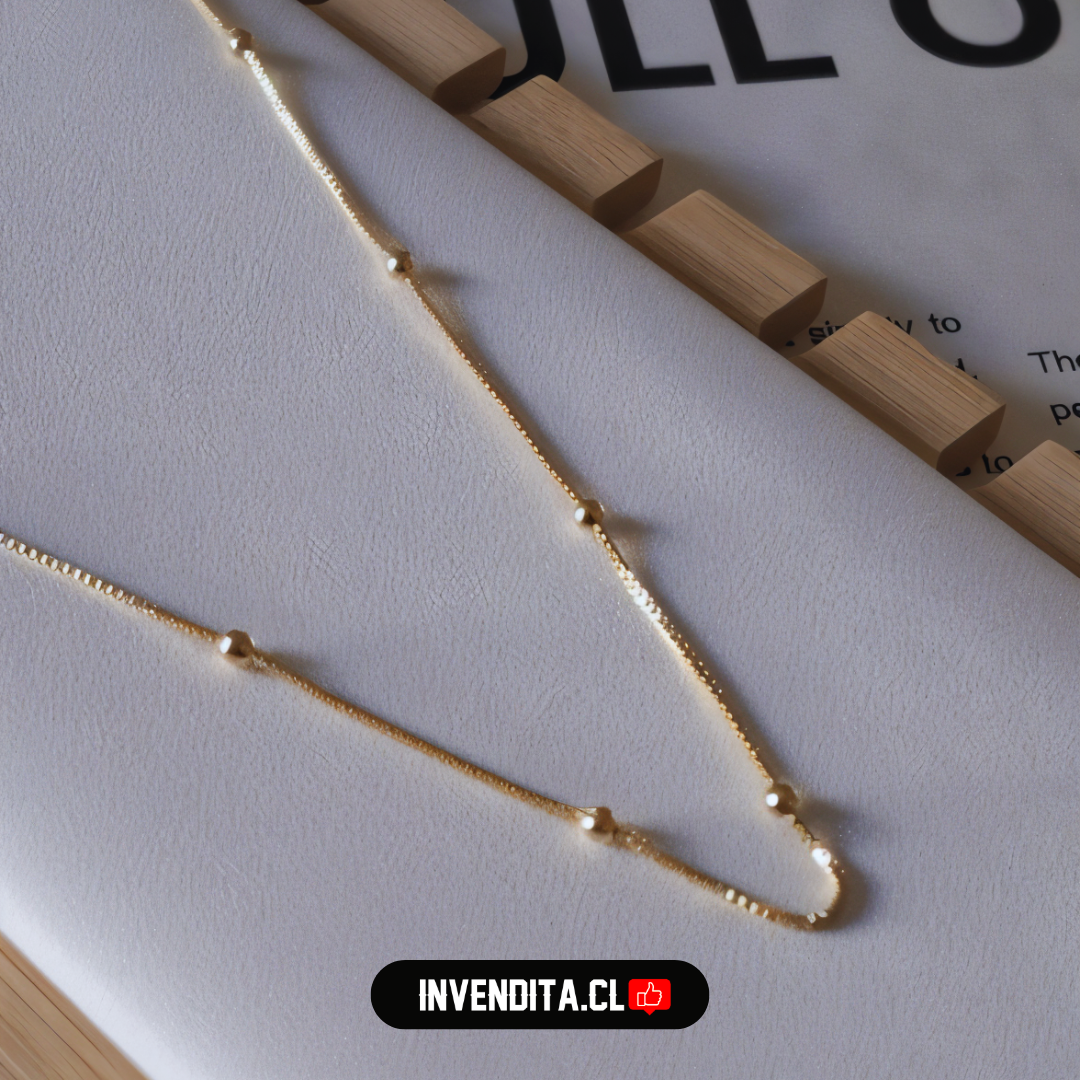 Collar enchapado en oro estilo veneciana