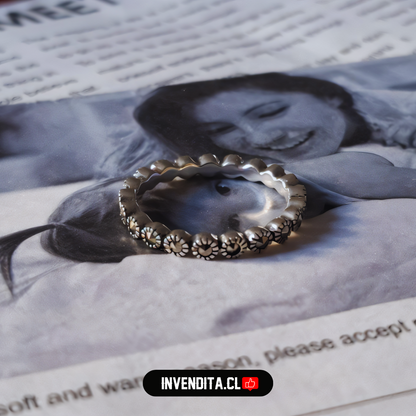 Anillo de plata 925 camino de circones