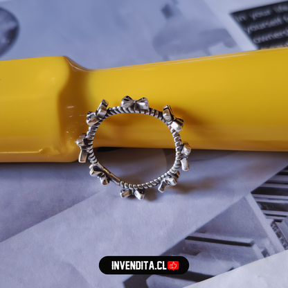 Anillo de Plata 925 camino de mariposas volando