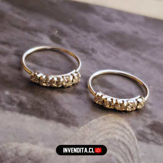 Aros de plata 925 piercing con circones brillantes