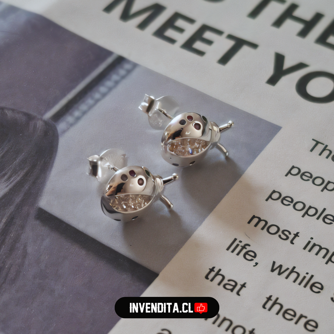 Aros de plata 925 diseño chinita con circones de colores