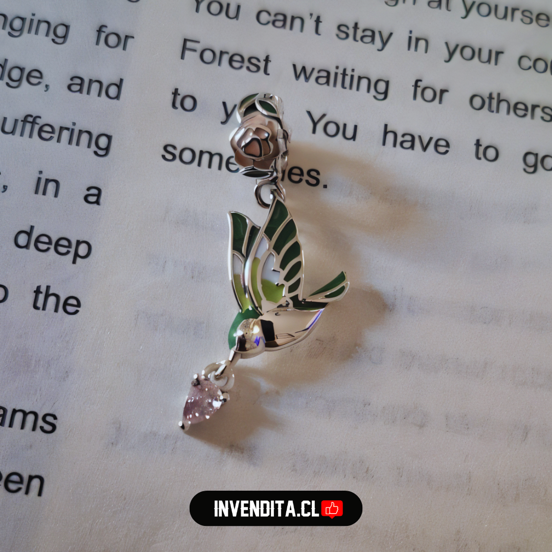 Charm estilo pandora lagrima de golondrina