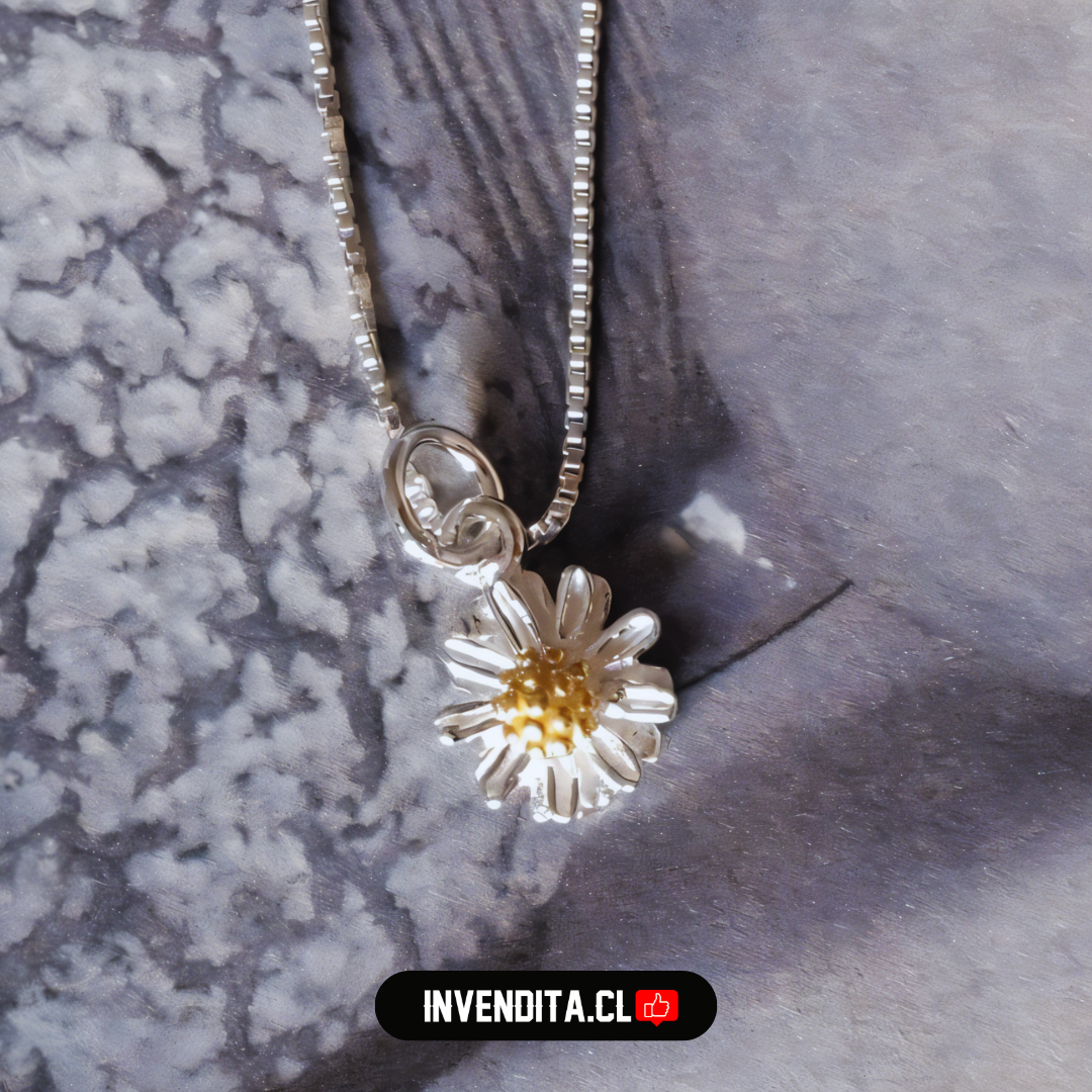 Conjunto de plata 925 modelo margarita
