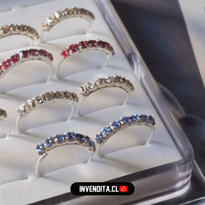 Aros de plata 925 piercing banda de circones