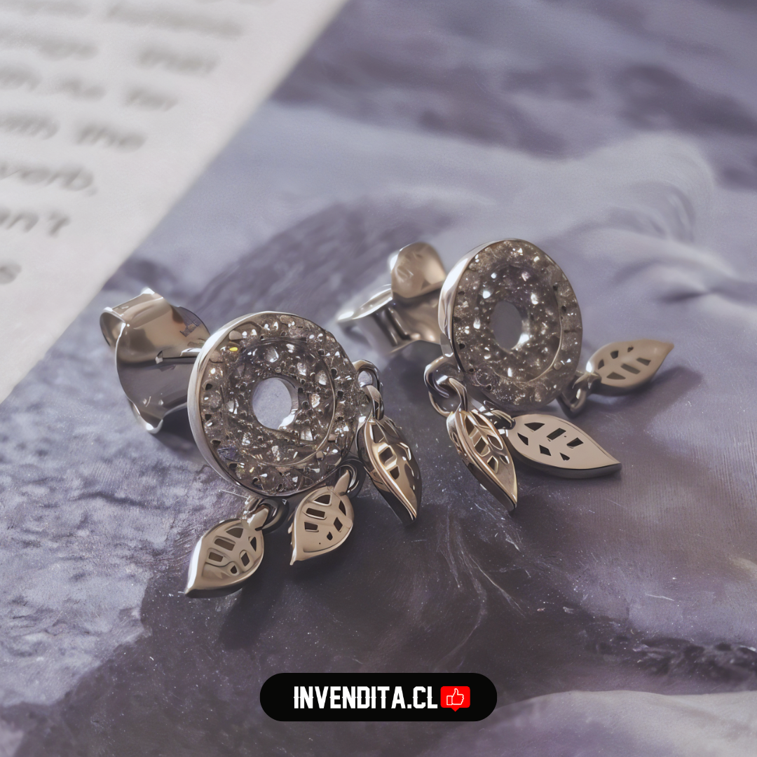 Aros de plata 925 diseño atrapasueños