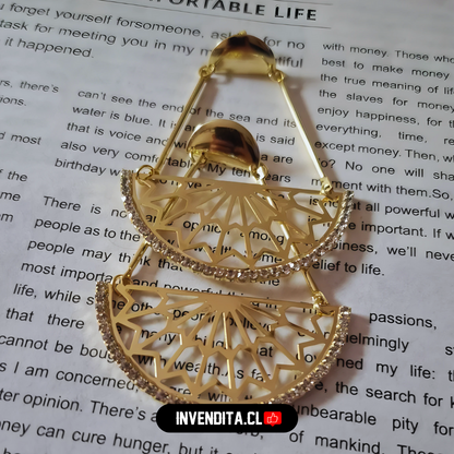 Aros enchapados en oro modelo Estambul