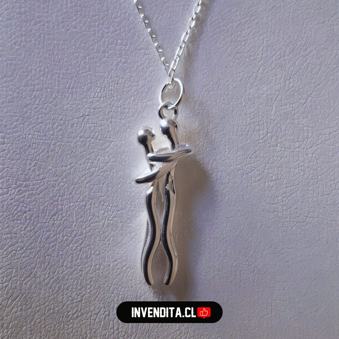 Collar de plata 925 abrazo infinito